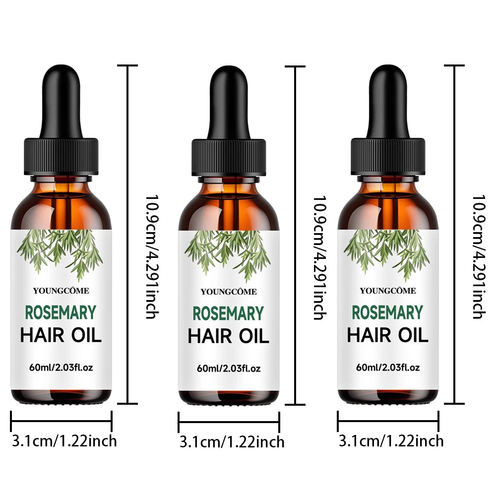 5Pcs Rosemary Dense Hair Set Veganic Lavender Repair Hairs Damage Prevent Hair Loss Smooth Hairs Nourish Hair Care Oil 2025