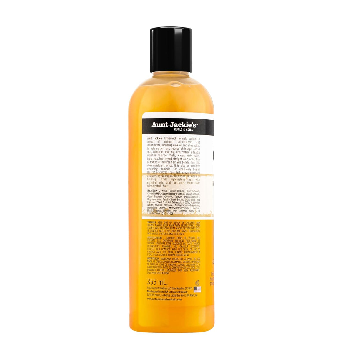 Curls and Coils Oh so Clean Deep Moisturizing and Softening Hair Shampoo for Natural Curls, Coils and Waves, Enriched Shea Butter, 12 Oz
