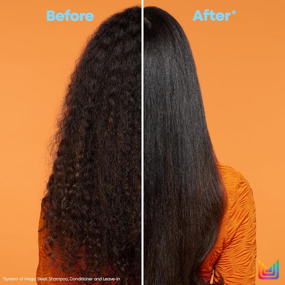 Matrix Mega Sleek Shampoo and Conditioner Set - Smoothing and Moisturizing, Anti-Frizz, Detangling, for All Dry, Damaged & Frizzy Hair Types, Nourishes with Shea Butter, Vegan