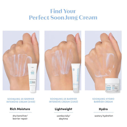 Soonjung 2X Barrier Repair Cream for Sensitive Skin, 2.02 Fl Oz | Rich Face Cream with Panthenol and Madecassoside Helps Soothe Sensitive Skin and Support Its Moisture Barrier.