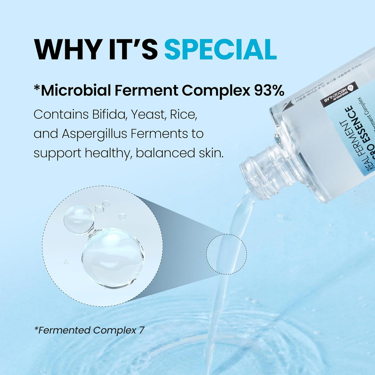 NEOGEN Dermalogy Real Ferment Micro Essence - 93% Fermented First Essence Toner with Bifida & Sake Rice for a Dewy, Glass-Skin Glow, Hydrating Korean Skincare, Korean Skin Care 5.07 Oz (150Ml)