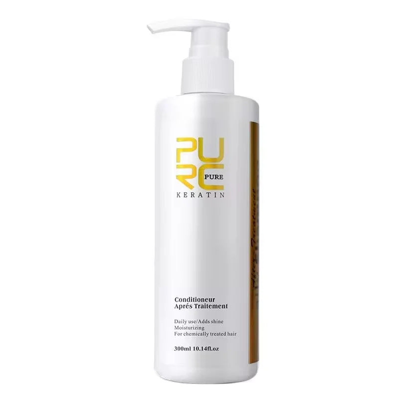 Hair Purifying Shampoo Conditioner Keratin Straightening Treatment Cleaning Soft Smooth Hair Scalp Hair Care Salon Products