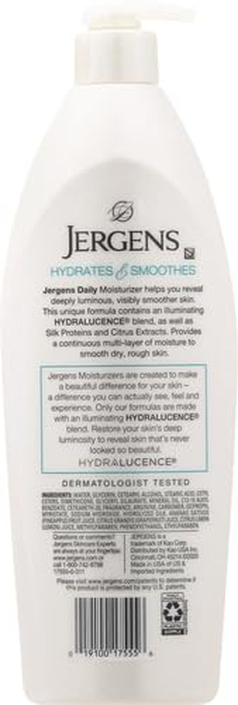 Daily Moisture Dry Skin Moisturizer, Hand and Body Lotion, with HYDRALUCENCE Blend, Silk Proteins, and Citrus Extract, 21 Fl Oz (Pack of 4)