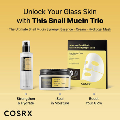 Snail Mucin 96% Repairing Serum for Sooothing & Hydrating 3.38 Oz. | Snail Secretion Filtrate for Dull Skin & Fine Lines, Korean Skin Care