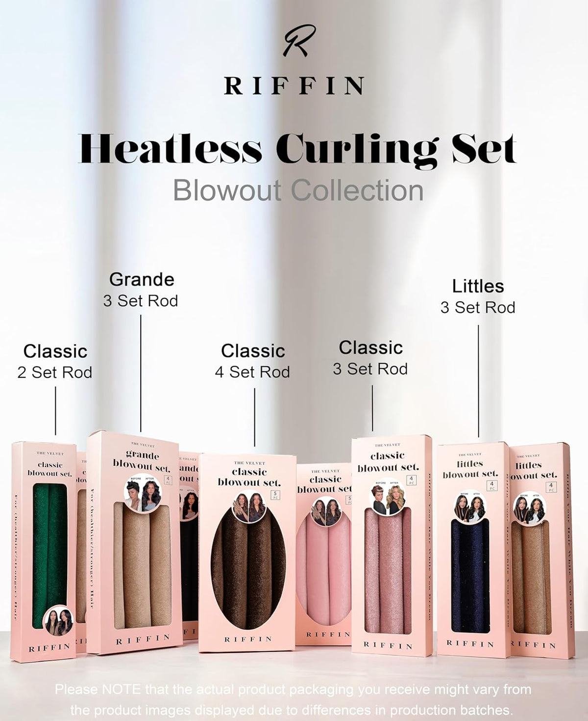Grande Heatless Curls Overnight Rods - Upgraded Directional Grip Velvet - No Heat Hair Curlers to Sleep, Jumbo Large Hair Rollers Flexible Curling Rods Set for Long Thicker Coarser Hair Blowout Look