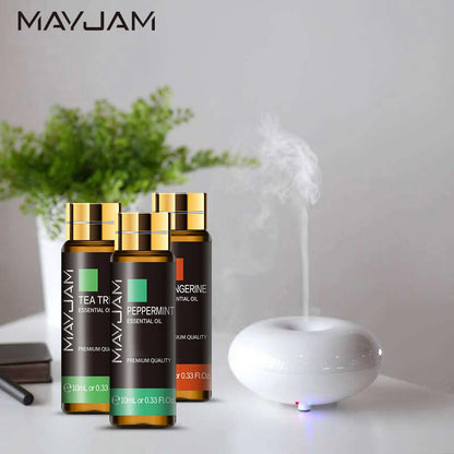 with Dropper 10Ml Essential Oil for Humidifier Diffusers Lavender Eucalyptus Vanilla Sandalwood Camphor Aromatic Oil Gift