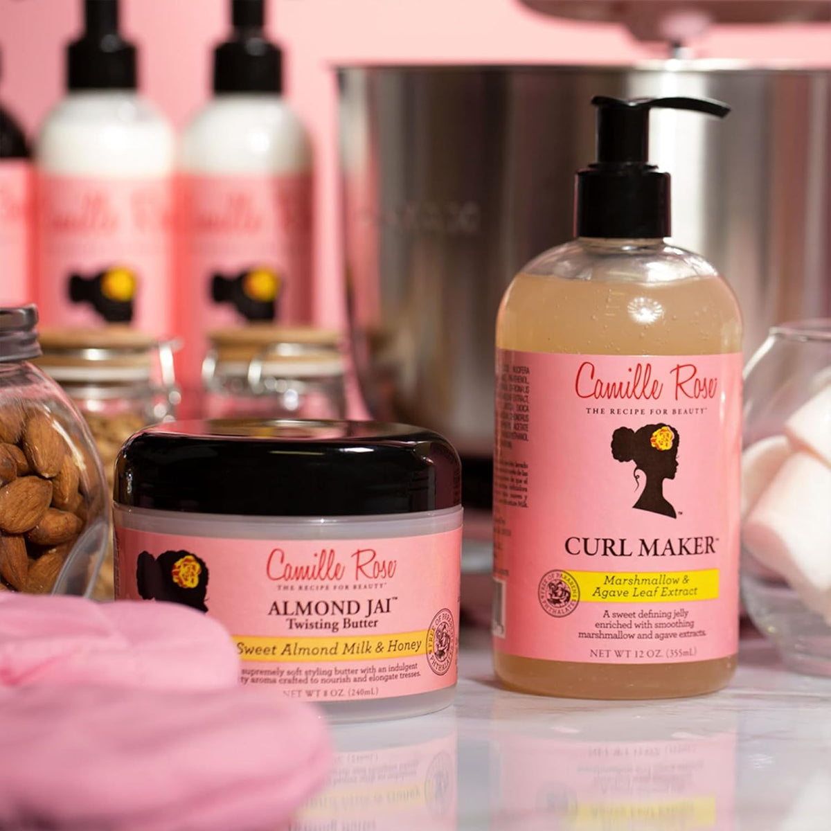 Almond Jai Twisting Hair Styling Butter, with Aloe and Honey, to Soften Smooth and Moisturize, for All Hair Types, 8 Oz