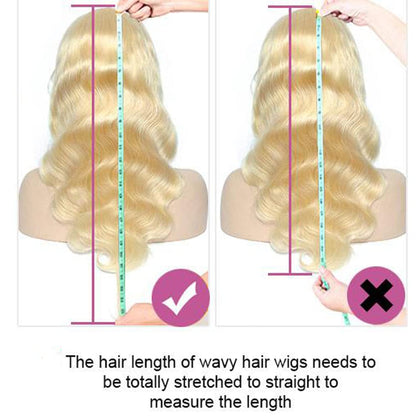 613 Blonde Body Wave Lace Front Wigs Human Hair 13X4 Brazilian Human Hair Wigs for Women 613 Blonde Lace Frontal Wigs Pre Plucked with Baby Hair 200% Density (26 Inch, 613 13X4 Body)