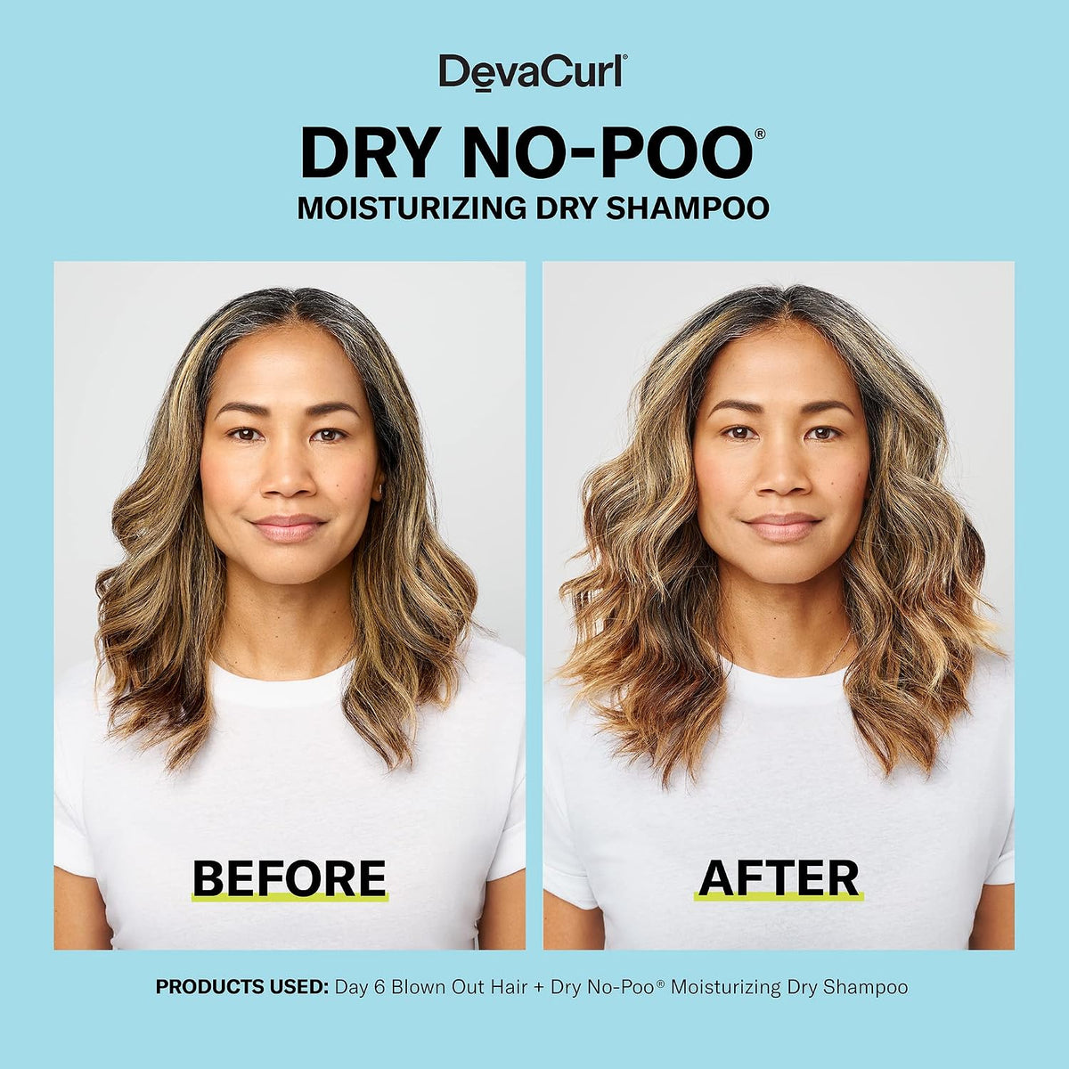 Devacurl Dry No-Poo Moisturizing Dry Shampoo | Non-Drying Formula | Invisible Finish | for All Curly Hair Types