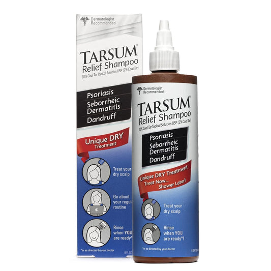 Extra Strength Psoriasis Shampoo - Coal Tar Shampoo and Conditioner for Scalp Psoriasis, Seborrheic Dermatitis, Severe Dandruff, & Eczema - Exfoliating Relief for Flaky, & Itchy Scalp (8 Oz)
