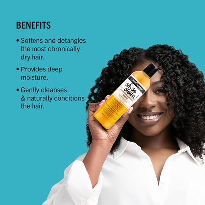 Curls and Coils Oh so Clean Deep Moisturizing and Softening Hair Shampoo for Natural Curls, Coils and Waves, Enriched Shea Butter, 12 Oz
