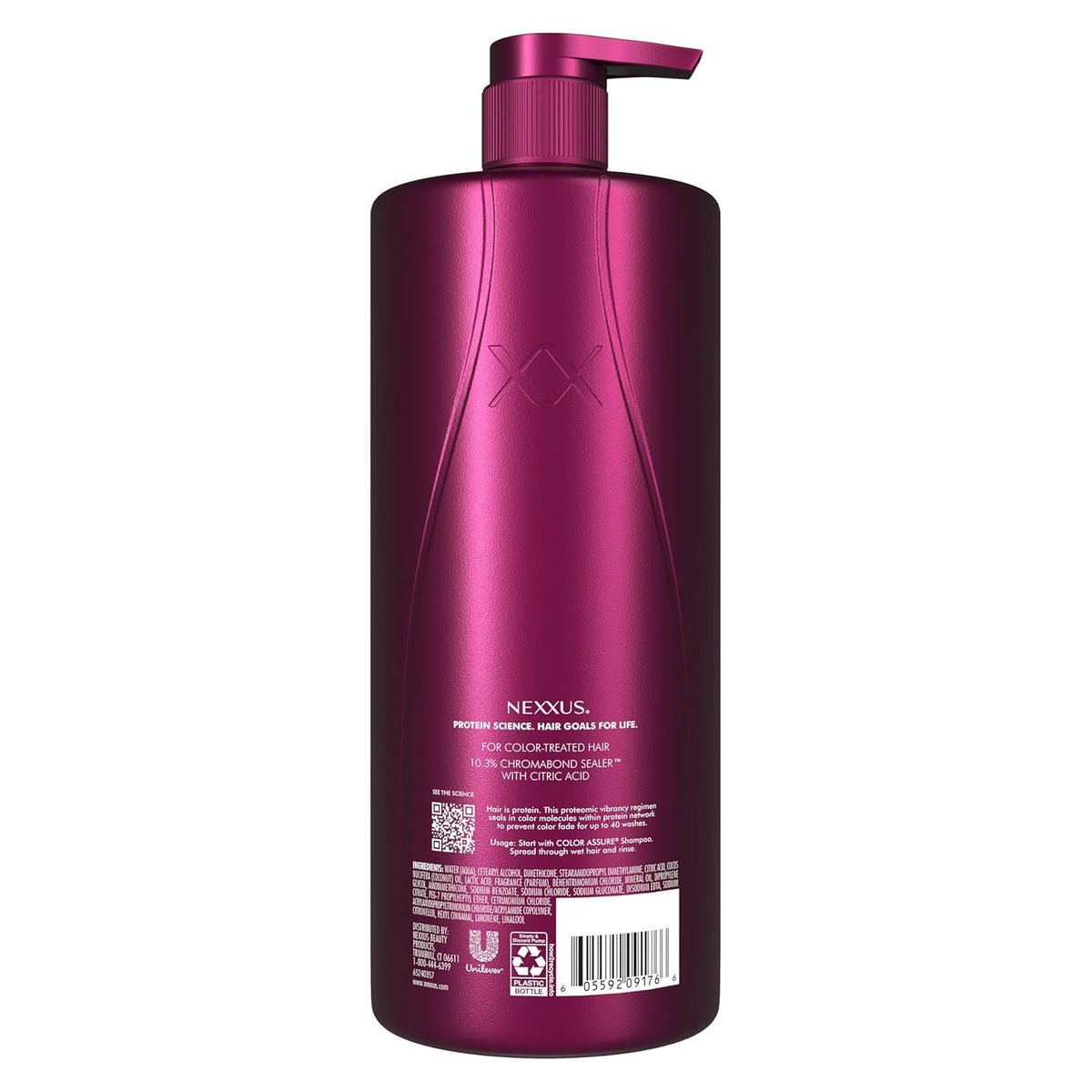 Nexxus Color Assure Vibrancy Conditioner for Color Treated Hair 33.8 Oz | for Frizz-Prone Hair, Helps Hydrate & Moisturize, Shampoo