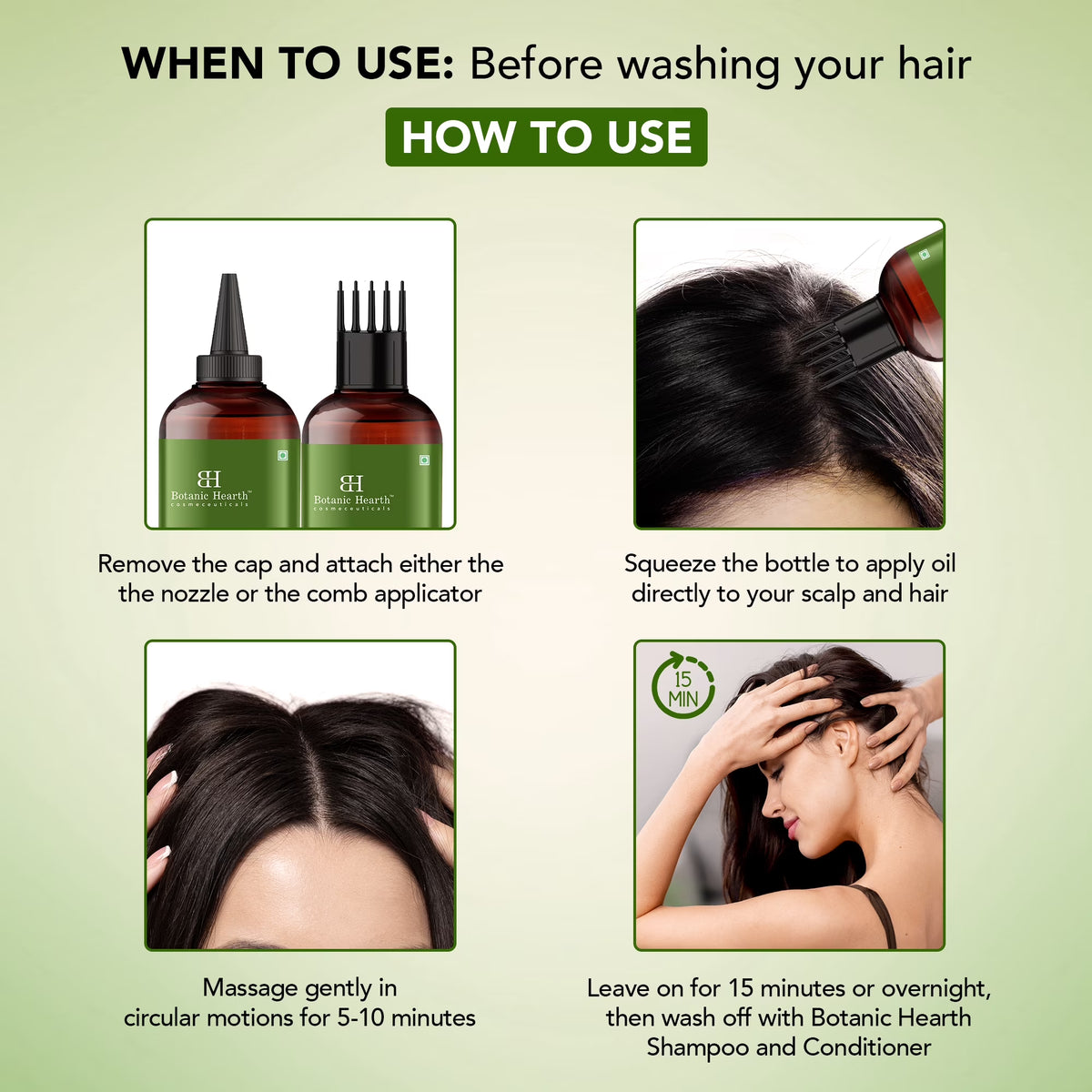 Bhringraj & Amla Hair Oil | Nourishing Scalp & Hair Oil for Dry, Frizzy Hair | Supports Fuller-Looking Hair & Shine | Lightweight Botanical Formula | No Harsh Additives | 6.7 Fl Oz