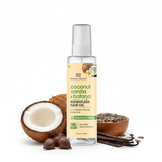 Coconut Vanilla & Batana Weightless Hair Oil - 3.4 Fl Oz | with Vanilla, Batana & Coconut Oil | Lightweight Non-Greasy Formula | Smooth, Silky Hair & Shine | for Thin, Fine & Dry Hair