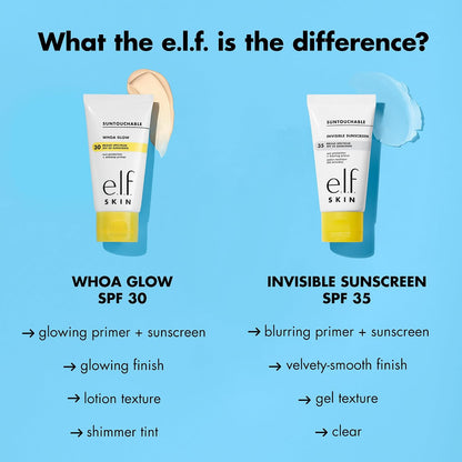 SKIN Suntouchable Invisible SPF 35 Sunscreen Mini, Lightweight Gel for under Makeup, Daily Face Sunscreen for Women, Vegan & Cruelty-Free