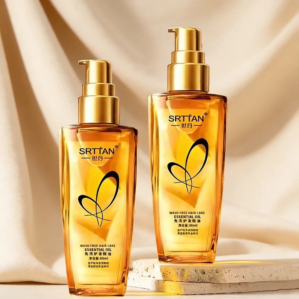 Moroccan Argan Oil Hair Serum Lightweight Hair Oil Mist for Split Ends, Frizzy Hair and Flyaways, Hair Oil Repair- Gloss Shine