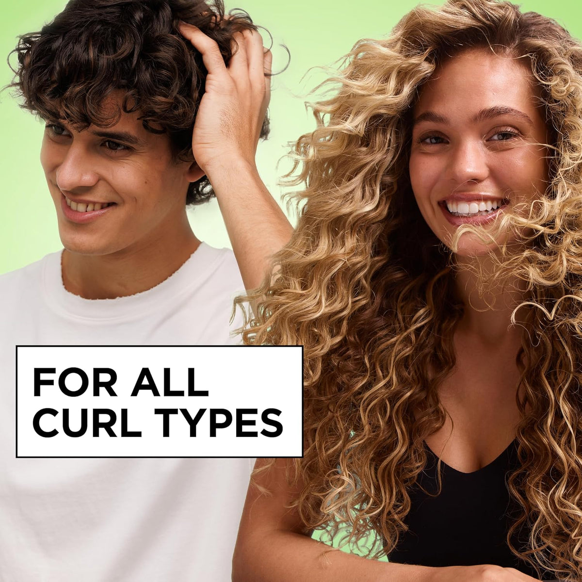 Garnier Fructis Curl Nourish Moisturizing Shampoo for Curly Hair, Plant Protein and Coconut Oil Formula, up to 48HR of Curl Definition, Sulfate Free & Vegan, 12.5 Fl Oz (Packaging May Vary)