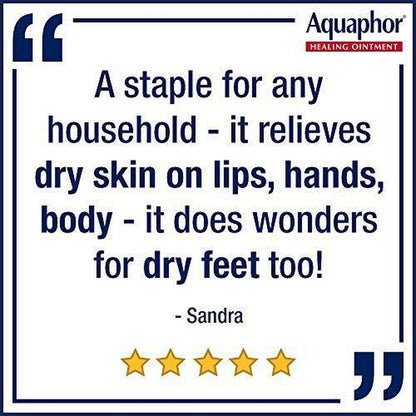 Aquaphor Healing Ointment - Dry Skin Moisturizer - Dry Hands, Heels, Elbows,