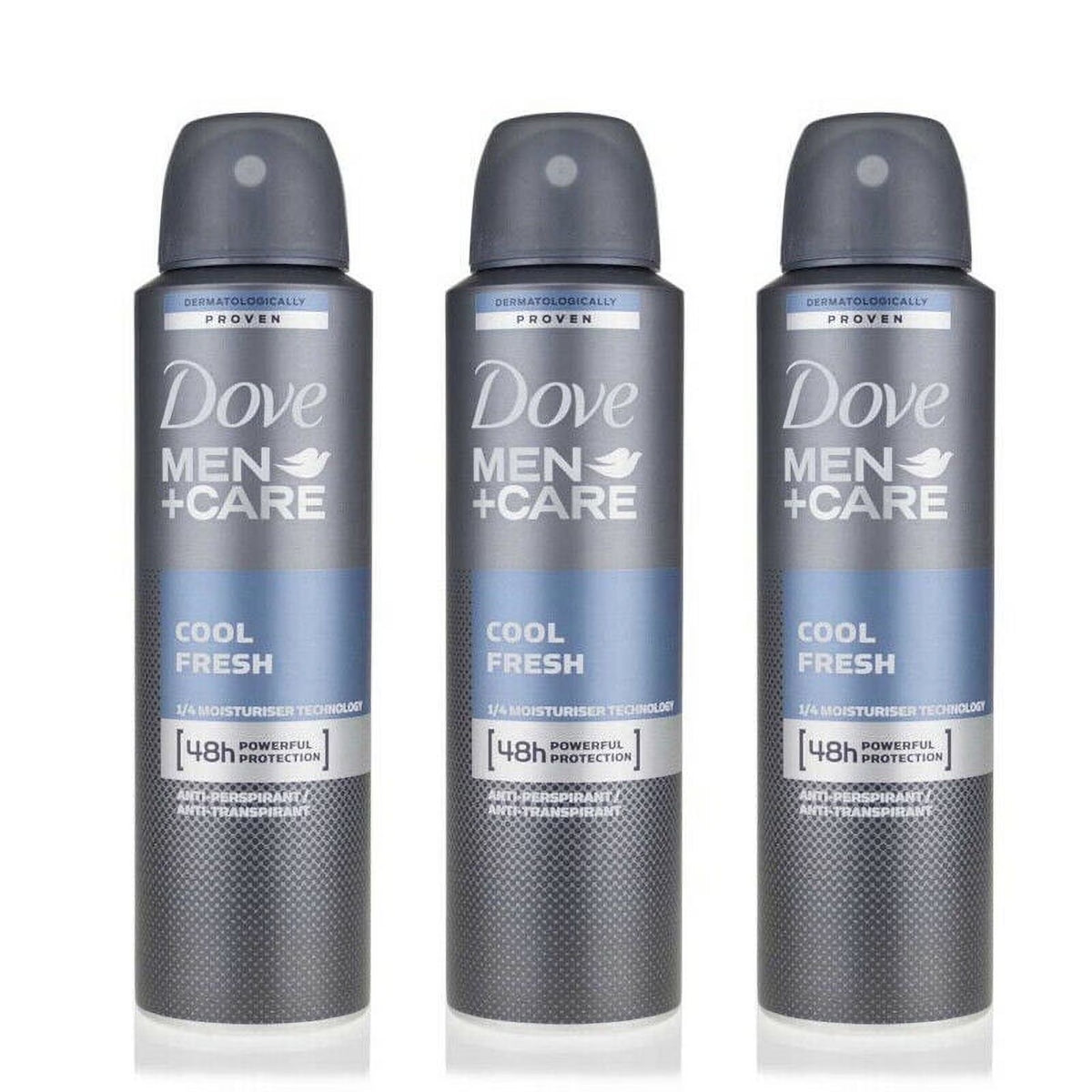 3 Pack  Men + Care Cool Fresh 48 HR Antiperspirant Spray for Men 150Ml