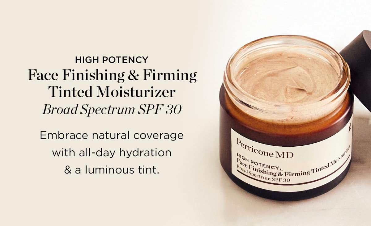 Perricone MD High Potency Classics Tinted Moisturizer SPF 30-2 Fl Oz | Mineral Sunscreen, Lightweight, Fast-Absorbing, Oil-Free,Minimizes Wrinkles, Vegan, Face Finishing Firming Tinted Moisturizer