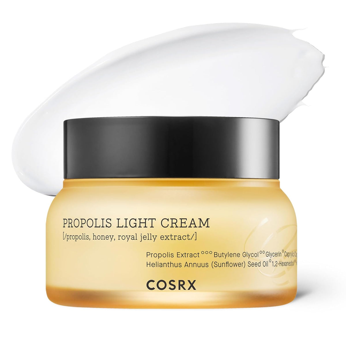 64% Propolis Honey Lightweight Cream, Instant Golden Glow,2.19 Fl.Oz | Hydrating Day, Night Moisturizer, Nourishing Care for Dull, Dry Skin, Non-Sticky Finish, Korean Skin Care