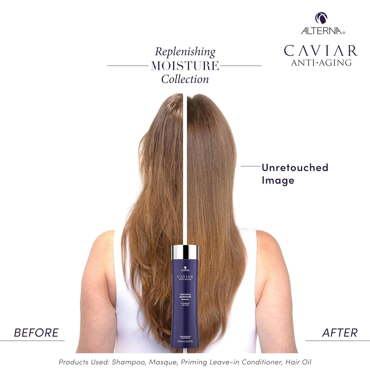 Alterna CAVIAR Anti-Aging Replenishing Moisture Shampoo | for Dry, Brittle Hair | Protects, Restores & Hydrates | Sulfate Free