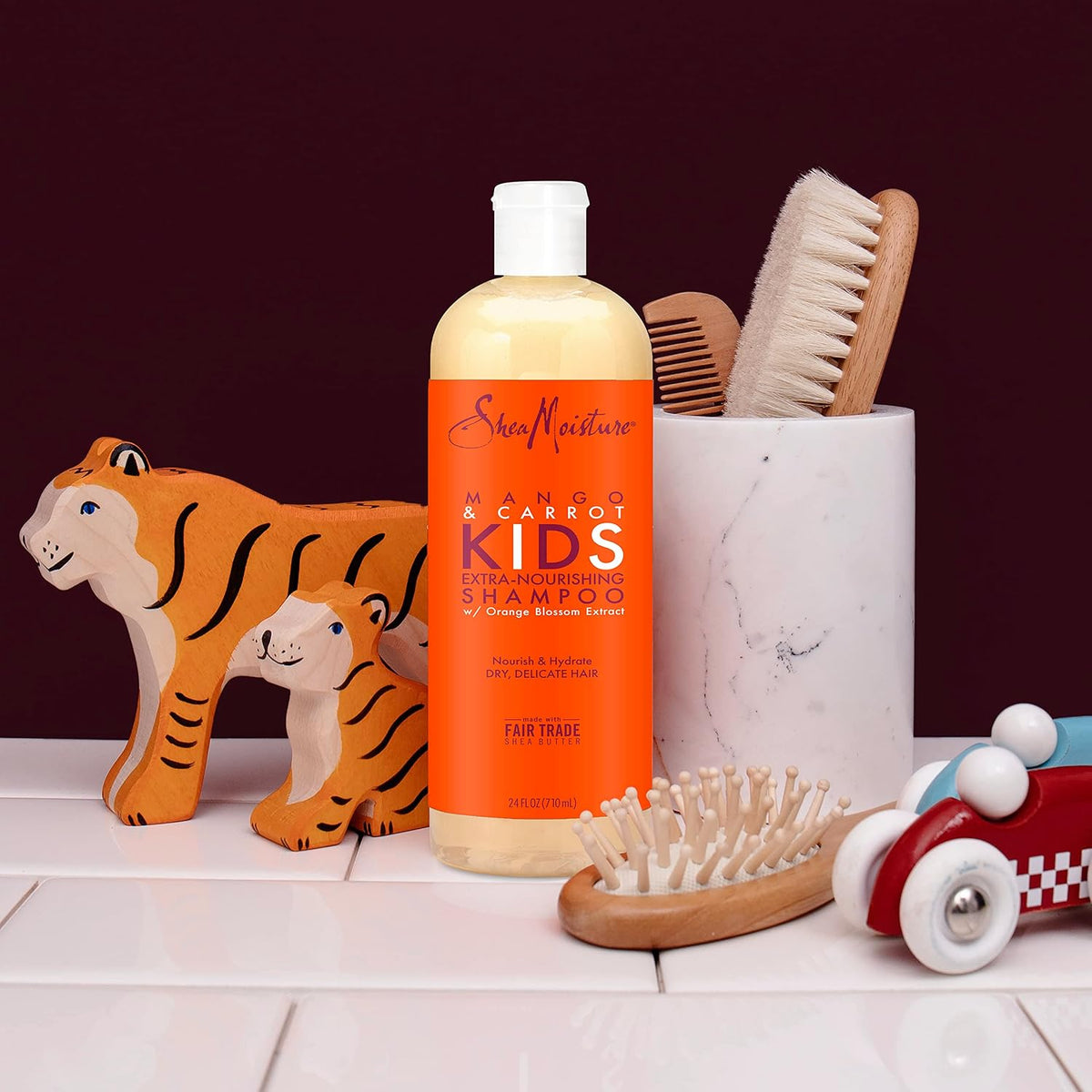 Sheamoisture Kids Shampoo Extra-Nourishing Mango & Carrot for Dry, Delicate Hair 24 Fl Oz