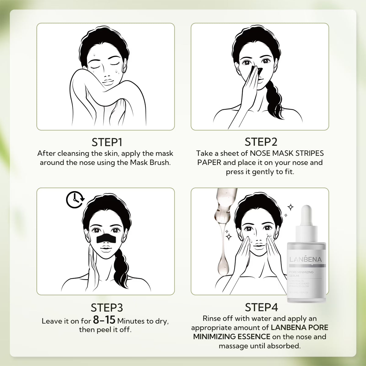 Upgraded 2.0 Bamboo Charcoal Blackhead Remover Mask, 60 Pcs Nose Strips, Peel off Face Mask Pore Whiteheads Cleanser Strawberry Nose Purifying, Deep Cleansing for All Skin Types, 30G/1.05Oz