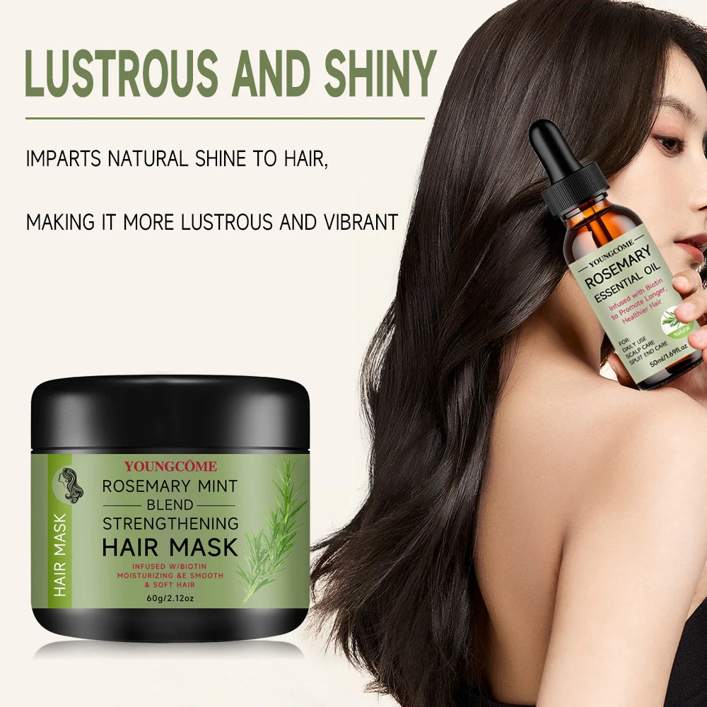 Rosemary Serum Conditioner for Hair Repair Mask Nourish Scalp Treatment Rosemary Essential Oil for Hair Care Shampoo