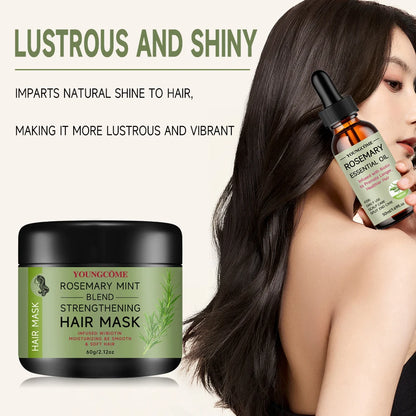 Rosemary Serum Conditioner for Hair Repair Mask Nourish Scalp Treatment Rosemary Essential Oil for Hair Care Shampoo