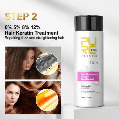 Keratin Treatment Shampoo Conditioner Hair Straightening Products Smoothing Repairing Hair Mask Curly Hair Straighten Care