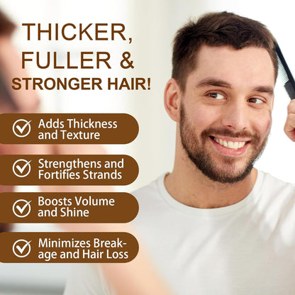 Caffeine Shampoos, Caffeine Shampoo Cleanses the Scalp to Promote Natural Hair Growth Men'S Natural Hair Growth Shampoo and Scalp Tonic for Thinning Hair