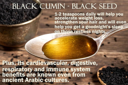 Egyptian Black Seed Oil 32 Oz Pure Natural Black Cumin Seed Oil Unrefined Cold Pressed Extra Virgin - Moisturizing, Soothing, Hydrating, & Nourishing for Hair Skin Body