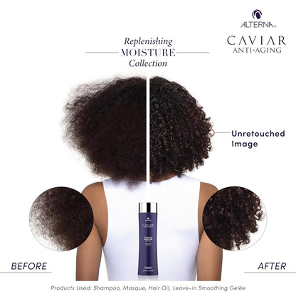 Alterna CAVIAR Anti-Aging Replenishing Moisture Shampoo | for Dry, Brittle Hair | Protects, Restores & Hydrates | Sulfate Free