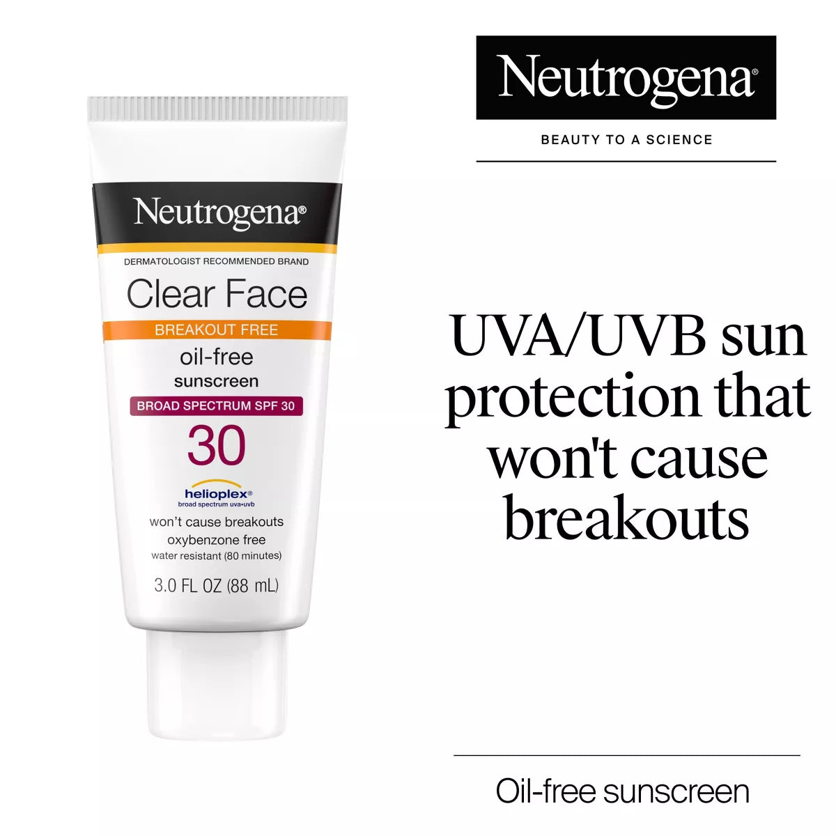Neutrogena Clear Face Liquid Sunscreen Lotion - 3 Fl Oz
