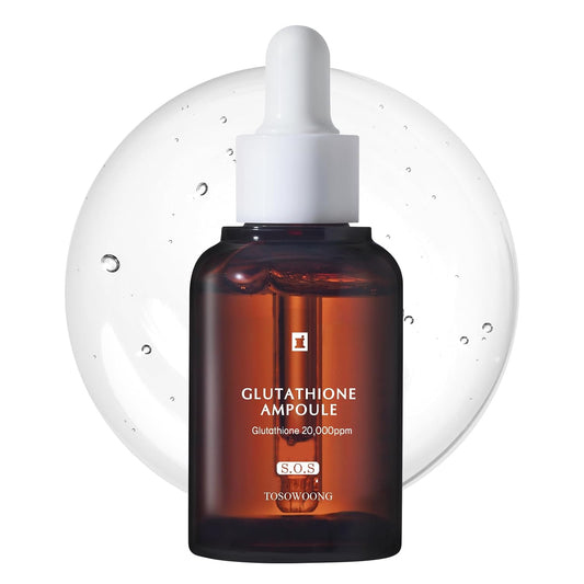 Glutathione 2% Serum, Dark Spots & Elasticity, Radiant Complexion | 2% (20,000Ppm) Glutathione, Niacinamide, Hyaluronic Acid for Dark Spots & Skin Elasticity, Glow, Korean Skincare, 1.01 Fl Oz