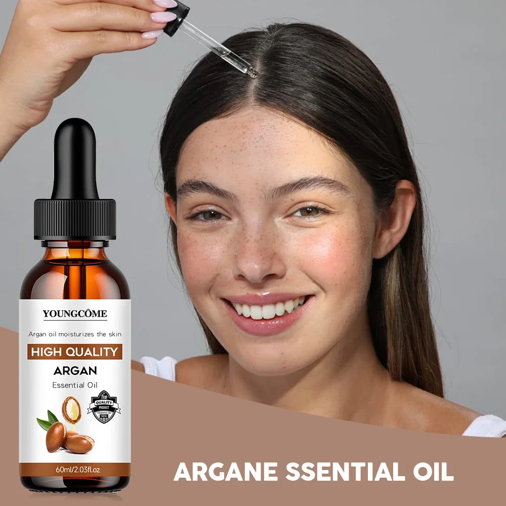 Moroccan Argan Oil Hair Serum Lightweight Hair Oil Mist for Split Ends, Frizzy Hair and Flyaways, Hair Oil Repair- Gloss Shine