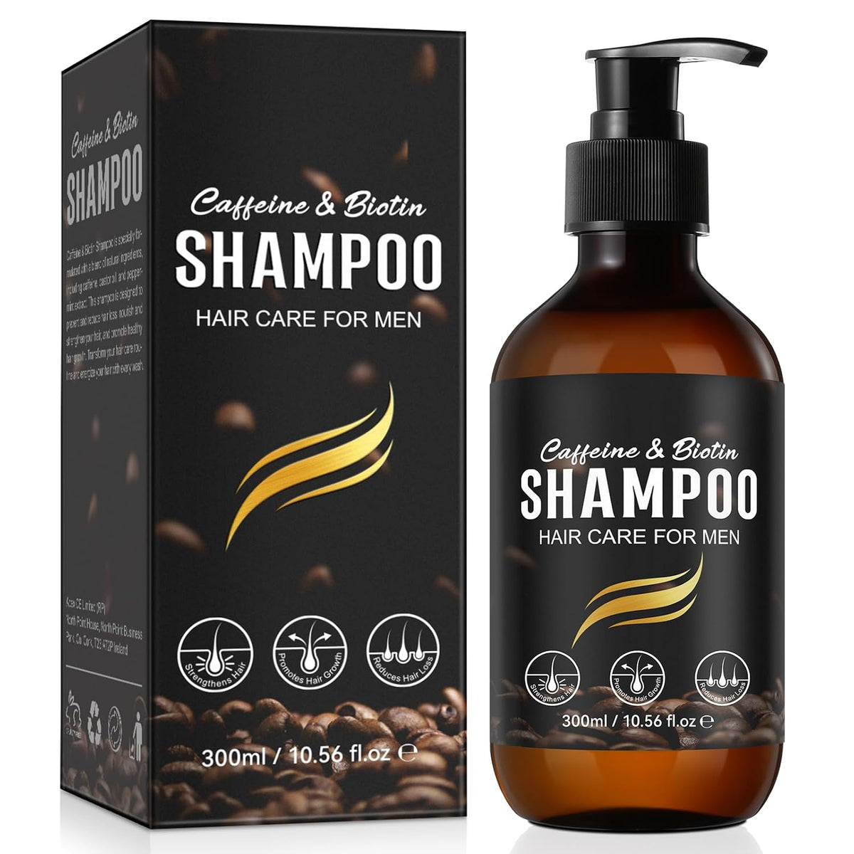 Caffeine Shampoos, Caffeine Shampoo Cleanses the Scalp to Promote Natural Hair Growth Men'S Natural Hair Growth Shampoo and Scalp Tonic for Thinning Hair