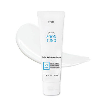 Soonjung 2X Barrier Repair Cream for Sensitive Skin, 2.02 Fl Oz | Rich Face Cream with Panthenol and Madecassoside Helps Soothe Sensitive Skin and Support Its Moisture Barrier.
