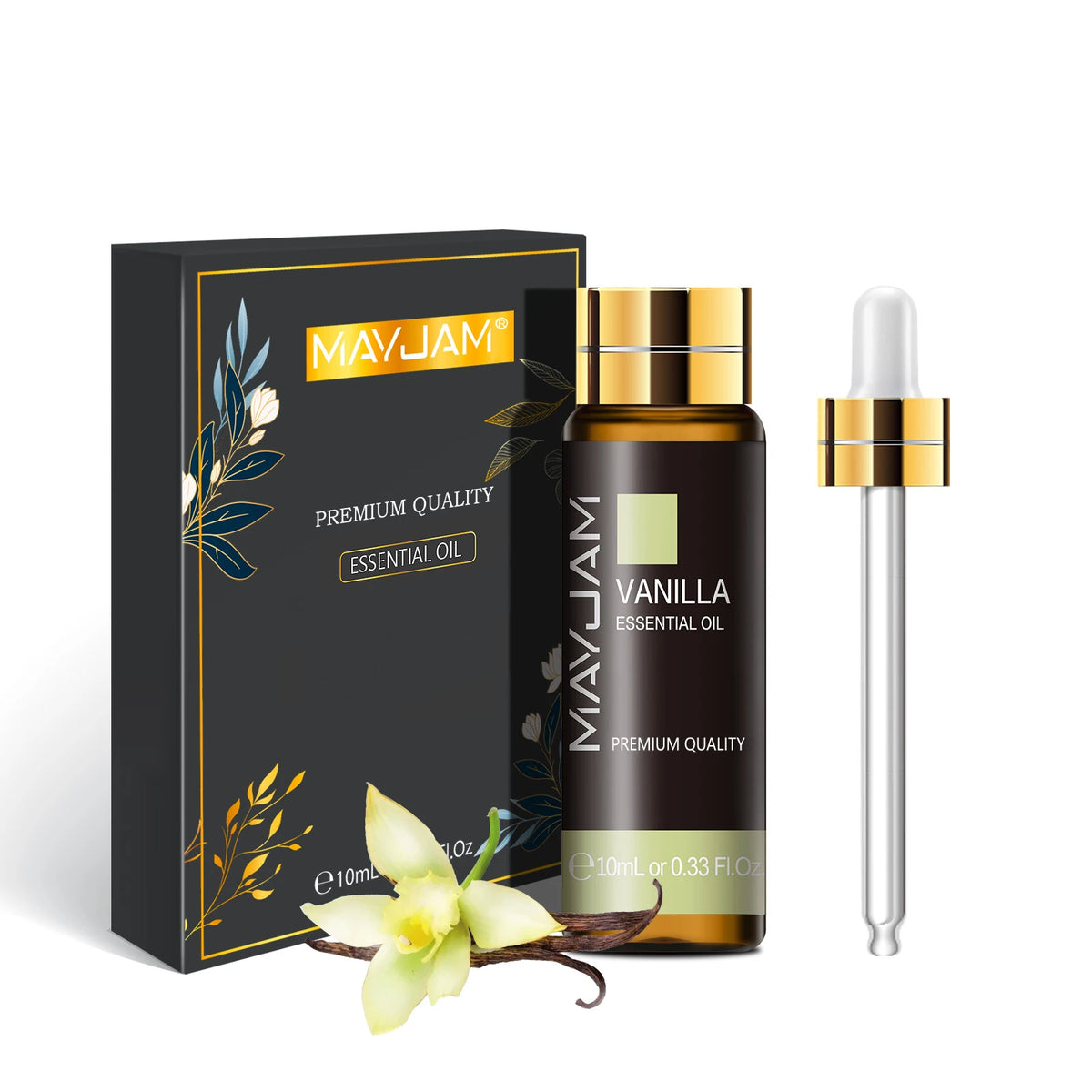 with Dropper 10Ml Essential Oil for Humidifier Diffusers Lavender Eucalyptus Vanilla Sandalwood Camphor Aromatic Oil Gift