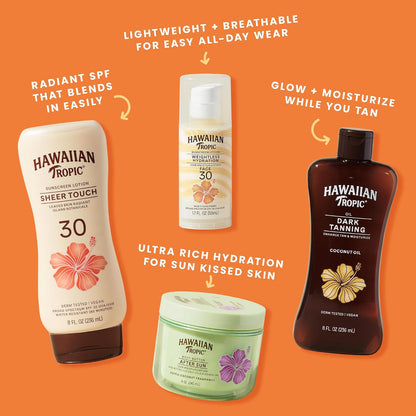 Weightless Hydration SPF 30 Face Sunscreen, 1.7 Fl Oz | Lightweight Hydrating Lotion, Travel Size Sunscreen for Face, Non-Comedogenic Sunblock, Layers under Makeup