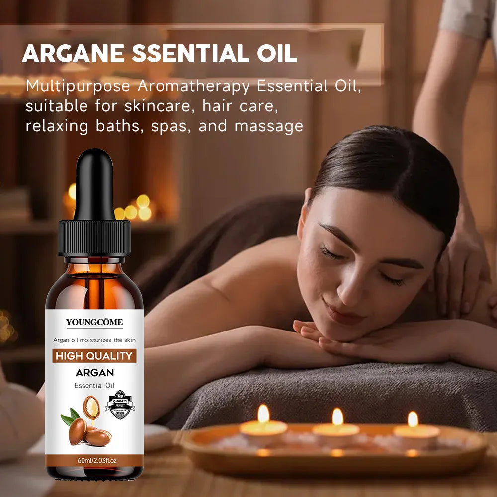Moroccan Argan Oil Hair Serum Lightweight Hair Oil Mist for Split Ends, Frizzy Hair and Flyaways, Hair Oil Repair- Gloss Shine