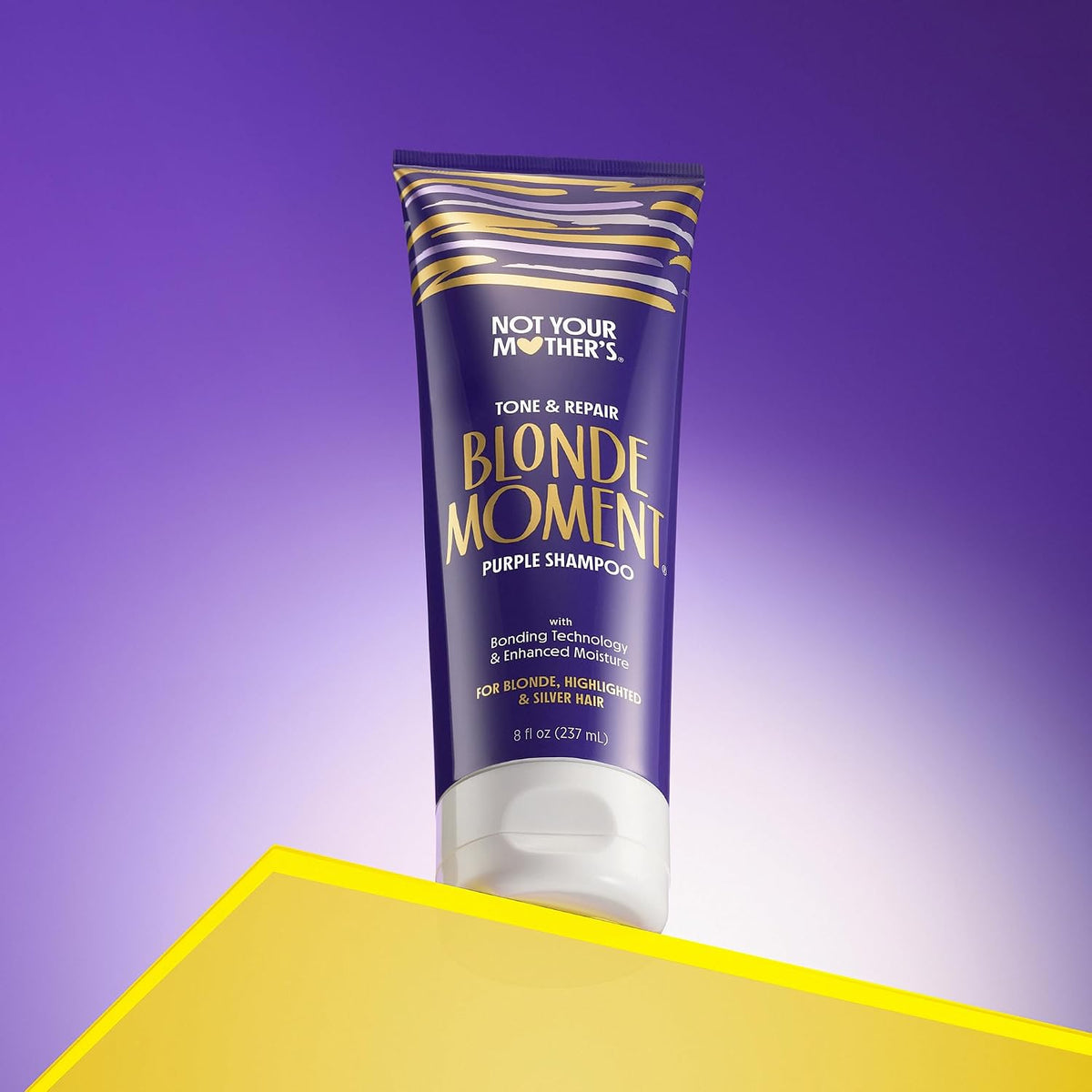 Blonde Moment Purple Shampoo and Conditioner (2-Pack) - 8 Fl Oz - Ideal for Blonde, Highlighted Brunette, Silver Hair - Helps with Bonding, Anti-Brass Toning, Repair, and Hydration