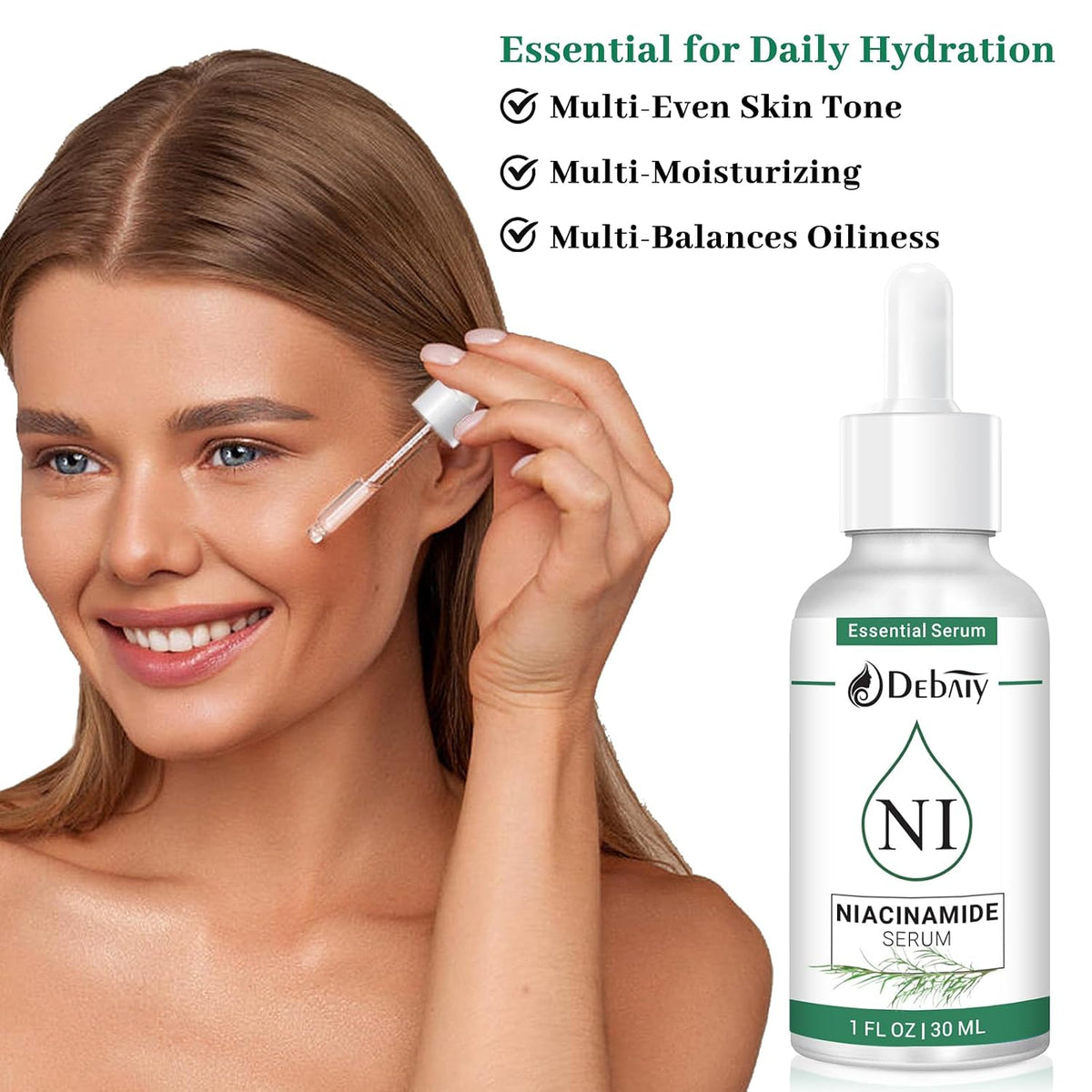 5% Niacinamide Serum with 4% Tea Tree & Centella Asiatica Extracts Soothing Facial Serum (3 Pack 1Fl.Oz|30Ml)