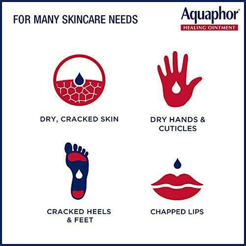 Aquaphor Healing Ointment - Dry Skin Moisturizer - Dry Hands, Heels, Elbows,