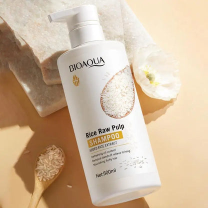 Rice Moisturizing Shampoo Hair Strengthening Shampoo for Hair Cleansing Brittle and Dry Hair Moisturizer for Dry Oily Hair For