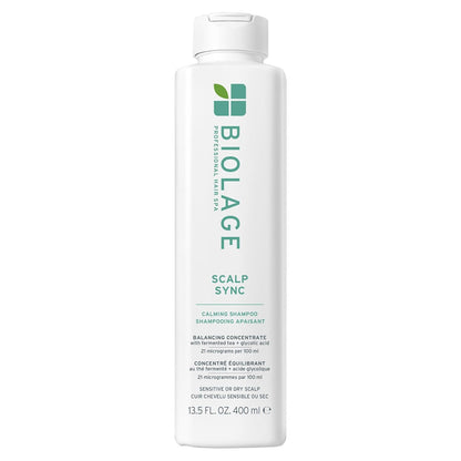 Biolage Scalp Sync Calming Shampoo – for Sensitive Scalps | Fermented Tea Blend, Glycolic Acid, Vegan, Paraben-Free, Gently Cleanses, Hydrates, Soothes