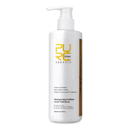Hair Purifying Shampoo Conditioner Keratin Straightening Treatment Cleaning Soft Smooth Hair Scalp Hair Care Salon Products