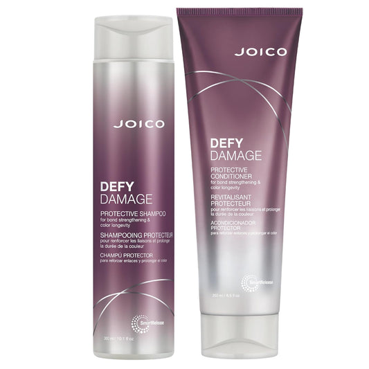 Joico Defy Damage Protective Shampoo & Conditioner Set | for Color-Treated Hair | Strengthen Bonds & Preserve Hair Color | with Moringa Seed Oil & Arginine