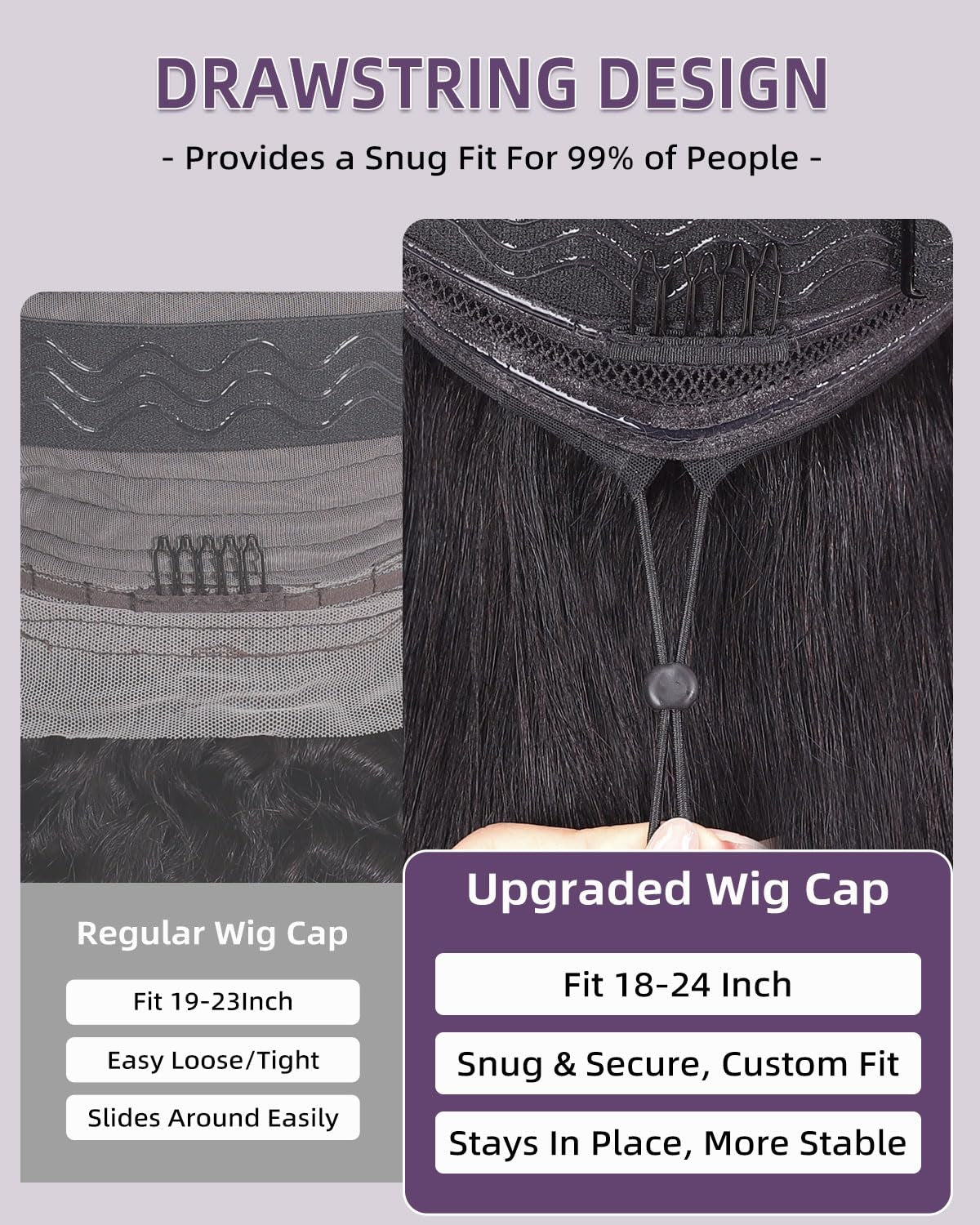 Drawstring Bob Wig Human Hair 13X6 HD Transparent Lace Frontal Wigs Human Hair Pre Plucked Short Bob Wigs for Black Women 180% Density Straight Glueless Wig Natural Color 14 Inch